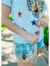 Dark Gray Camila Clear Crossbody Handbags