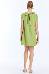 Dark Khaki Cecily Reversible Mini Dress in Garden Green Mini Dress