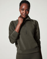 Light Gray Airessentials Half Zip Jacket