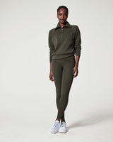 Light Gray Airessentials Half Zip Jacket