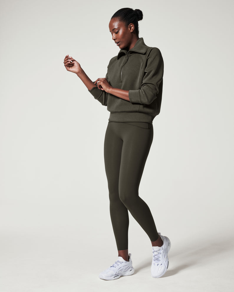 Light Gray Airessentials Half Zip Jacket