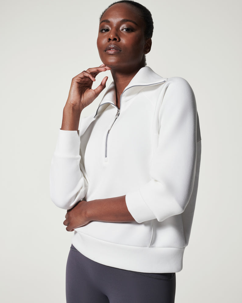 Light Gray Airessentials Half Zip Jacket