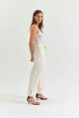 Beige Eastside Loose Cuff | Vanilla Jeans