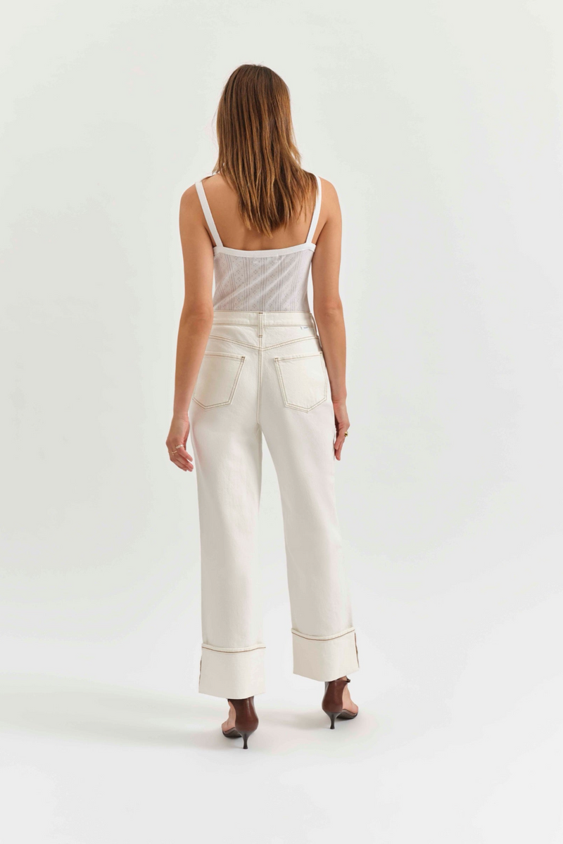 Beige Eastside Loose Cuff | Vanilla Jeans
