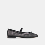 White Smoke Cadel Ballet Flats | Onyx Mesh flats