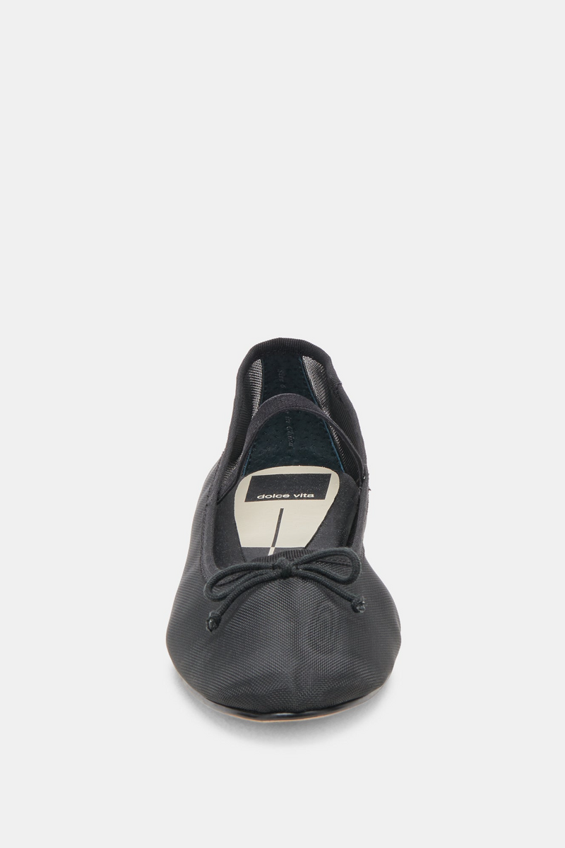 White Smoke Cadel Ballet Flats | Onyx Mesh flats
