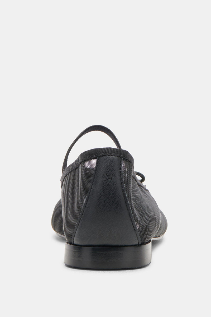 White Smoke Cadel Ballet Flats | Onyx Mesh flats