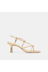 Lavender Mylee Heel Gold Distressed Leather Heel
