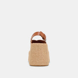 White Smoke Skylar Wedges Brown Leather Wedges