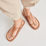 Light Gray Stefan Sandals | Saddle Leather Sandal