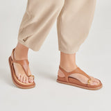 Light Gray Stefan Sandals | Saddle Leather Sandal