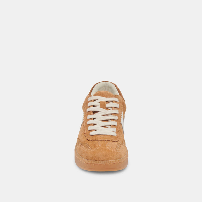 White Smoke Notice Sneaker | Brown Suede Sneaker