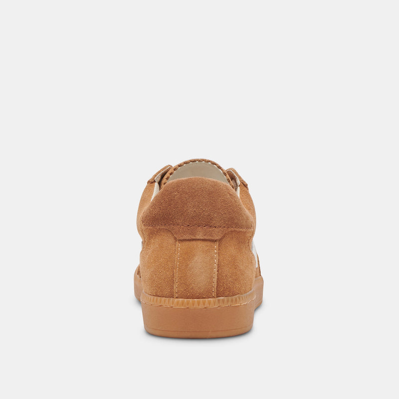 White Smoke Notice Sneaker | Brown Suede Sneaker