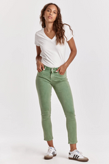 Lavender Blaire High Rise Slim Straight Jean - Nephrite Jeans