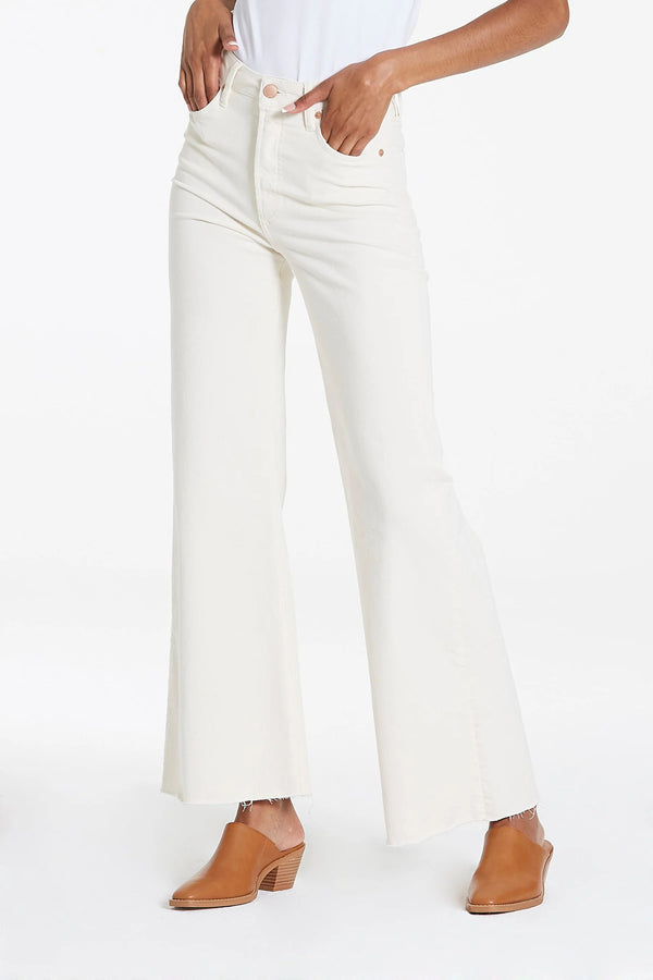 White Smoke Fiona Super High Rise Wide Leg Jean | Wheat Jeans
