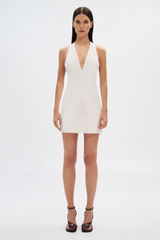 Lavender Pearl Sateen Mini Dress Mini Dress