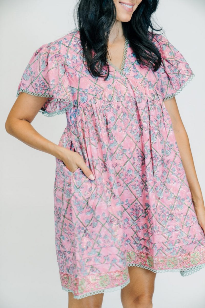Thistle Greta Mini | Cherry Blossom Mini Dress