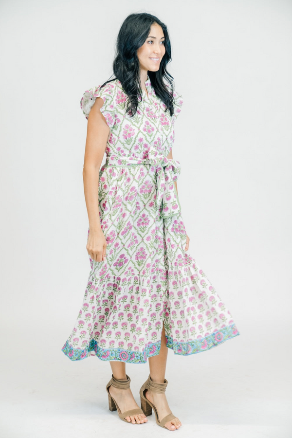 Light Gray Ellie Dress | Azalea Midi Dress