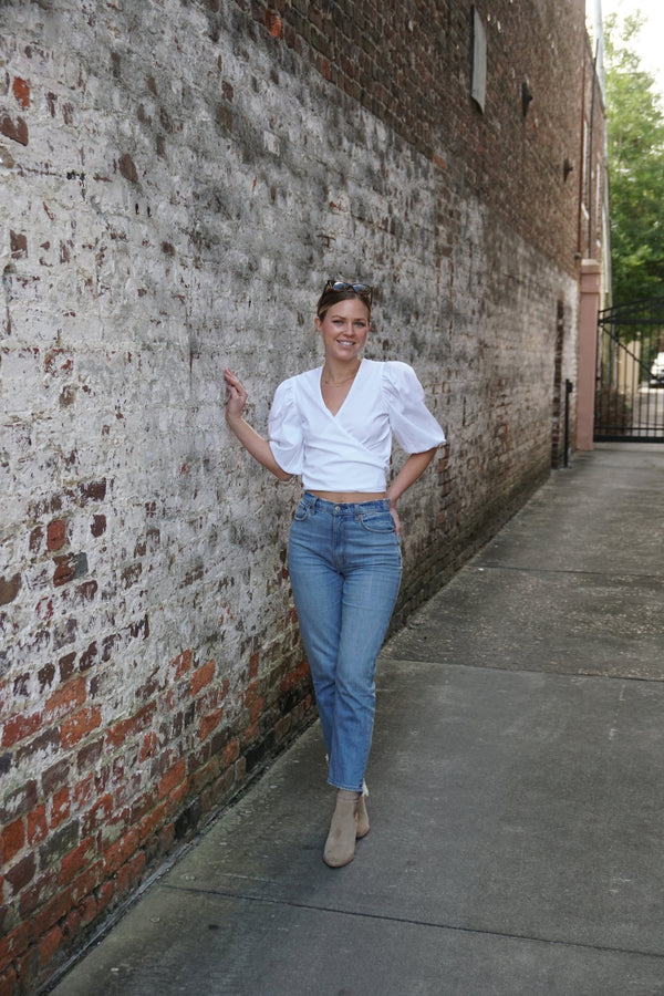 Dim Gray Chakeris Wrap Top Top