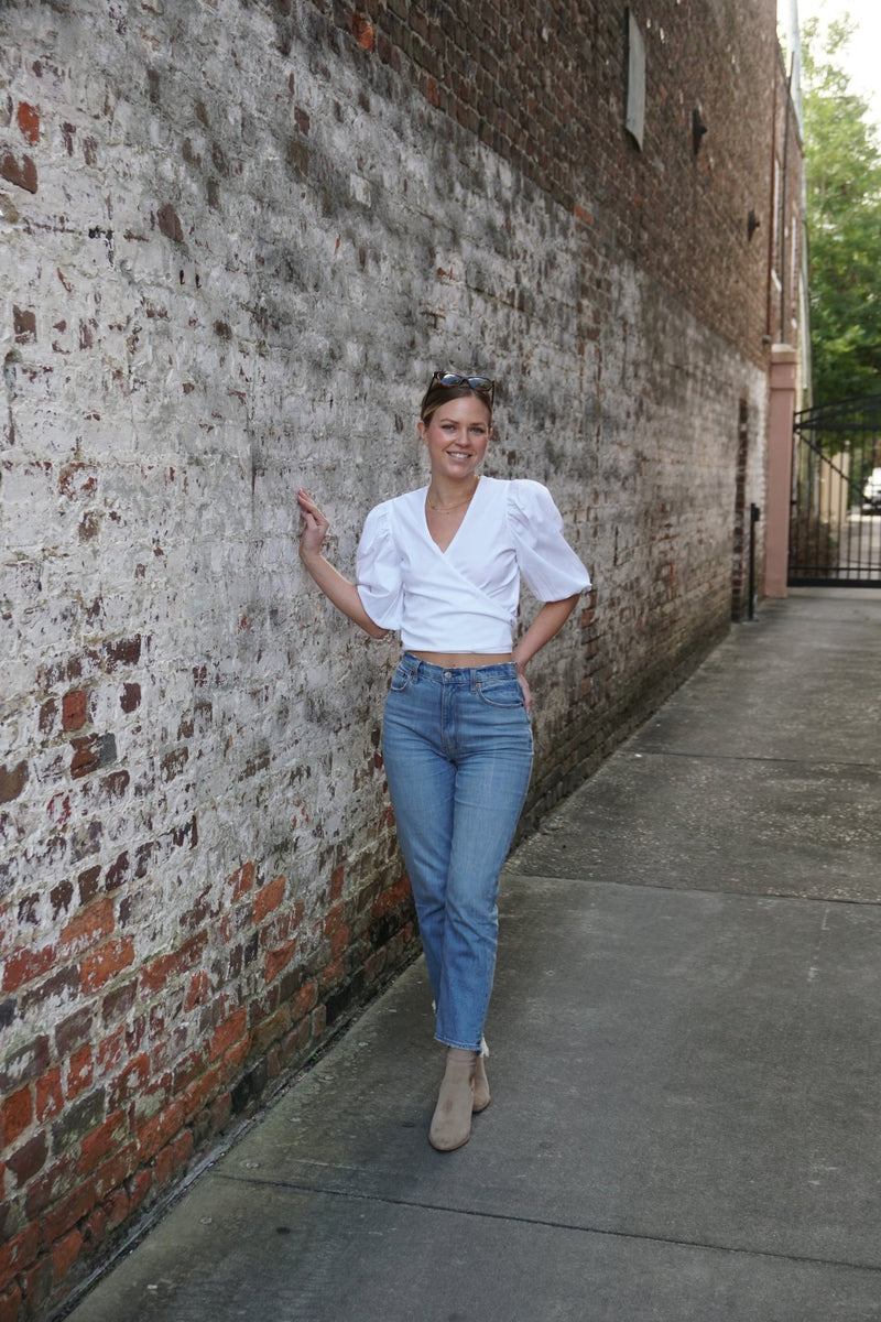 Dim Gray Chakeris Wrap Top Top