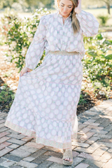 Light Gray Lana Skirt | Wisteria Maxi Skirt