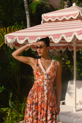 Tan Indy Dress Midi Dress