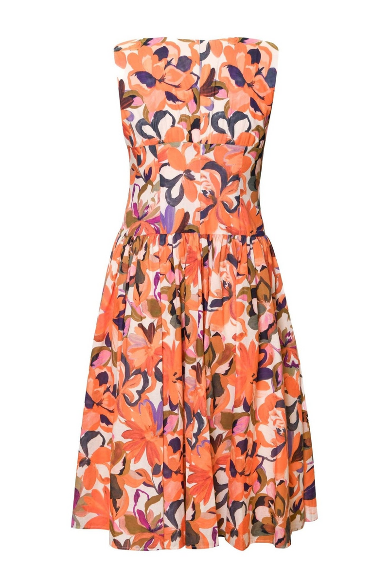 Dark Salmon Indy Dress Midi Dress