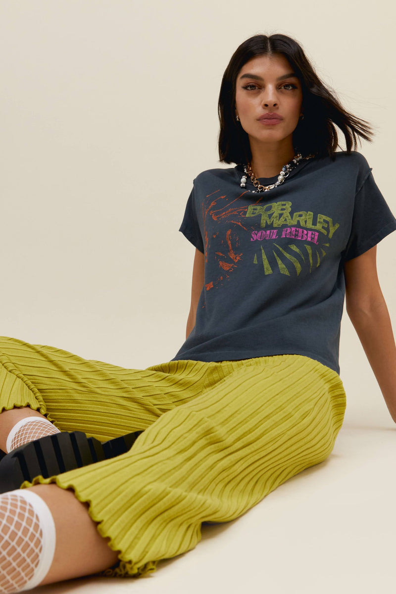 Dark Slate Gray Bob Marley Soul Rebel Tee Graphic Tee