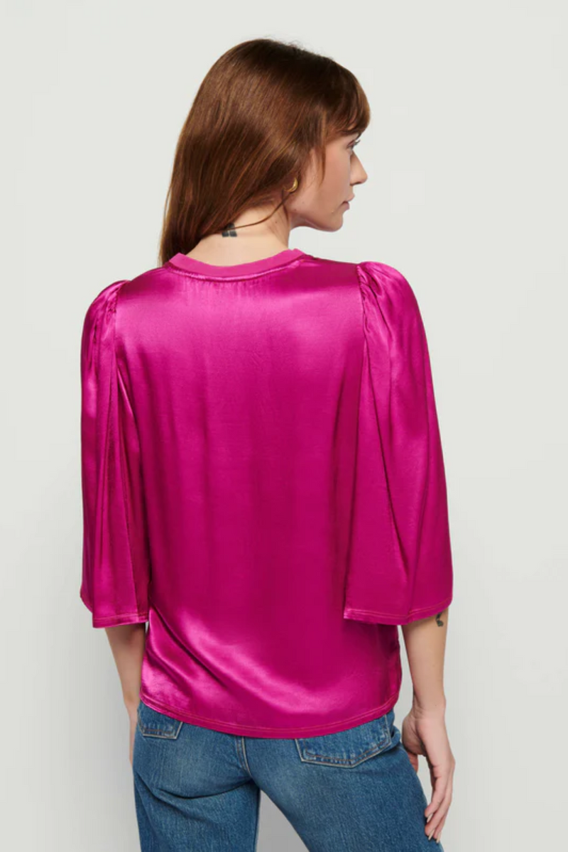 Maroon Donna Blouse Top