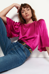 Light Gray Donna Blouse Top