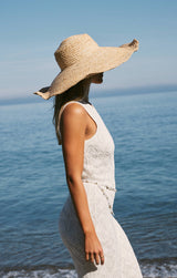 Light Slate Gray Mallorca Crochet Midi Dress Midi Dress
