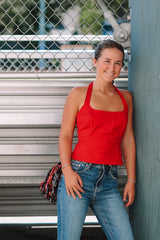 All In Halter Cropped Top