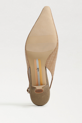 Bianka Slingback Pump | Buff Tan Raffia