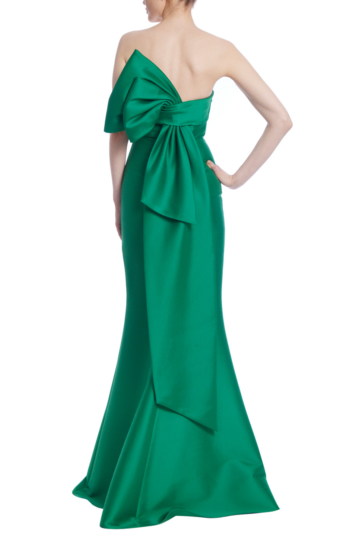 Mikado Bow Back Mermaid Gown – Two Cumberland