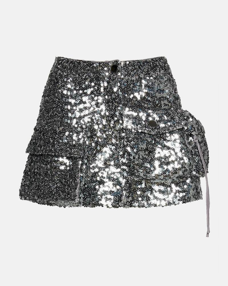 Dark Slate Gray Evalina Mini Skirt Mini Skirt