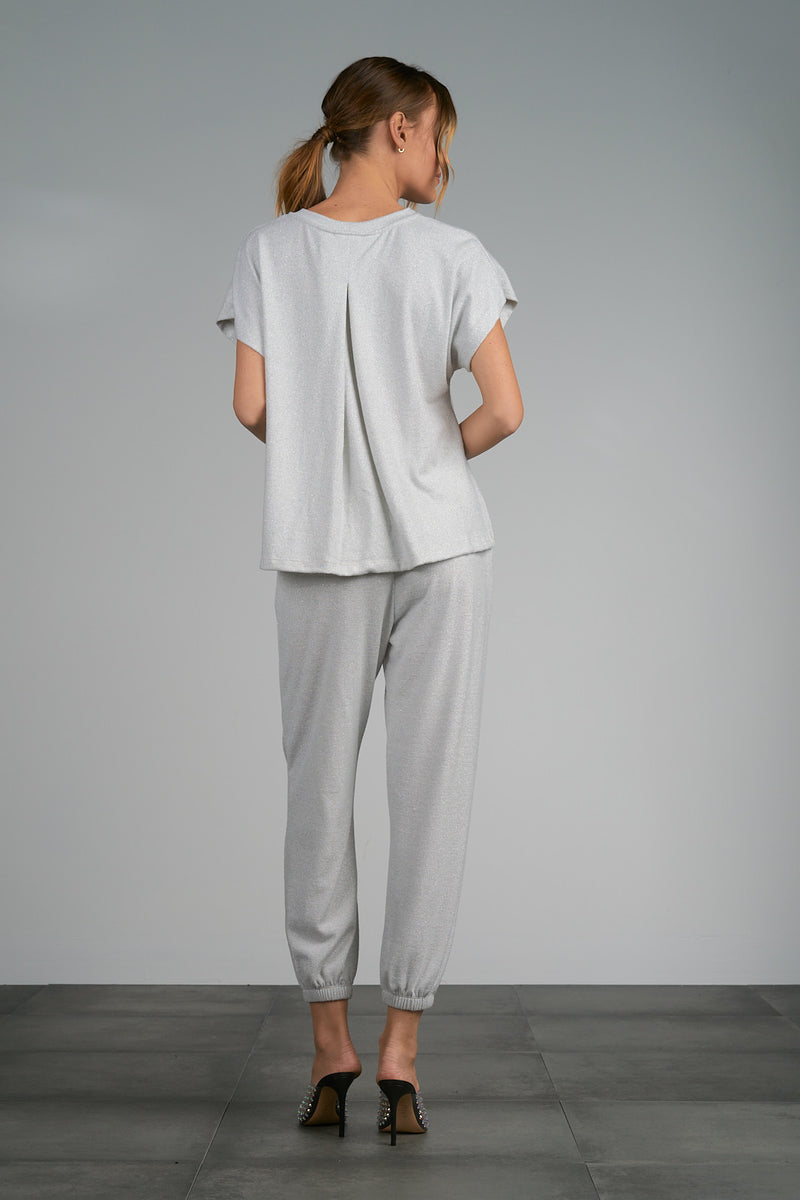 Dark Gray Tee Shirt Jumpsuit Jumpsuit
