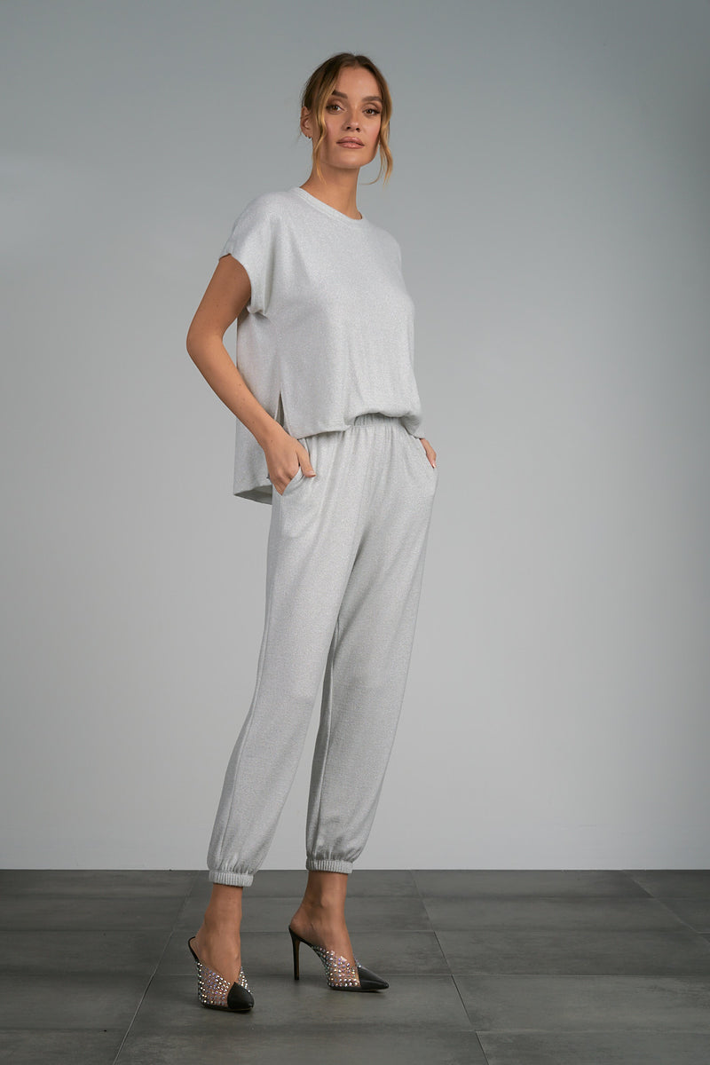 Dark Gray Tee Shirt Jumpsuit Jumpsuit