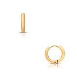 Light Goldenrod Erin Huggie Hoop Earring