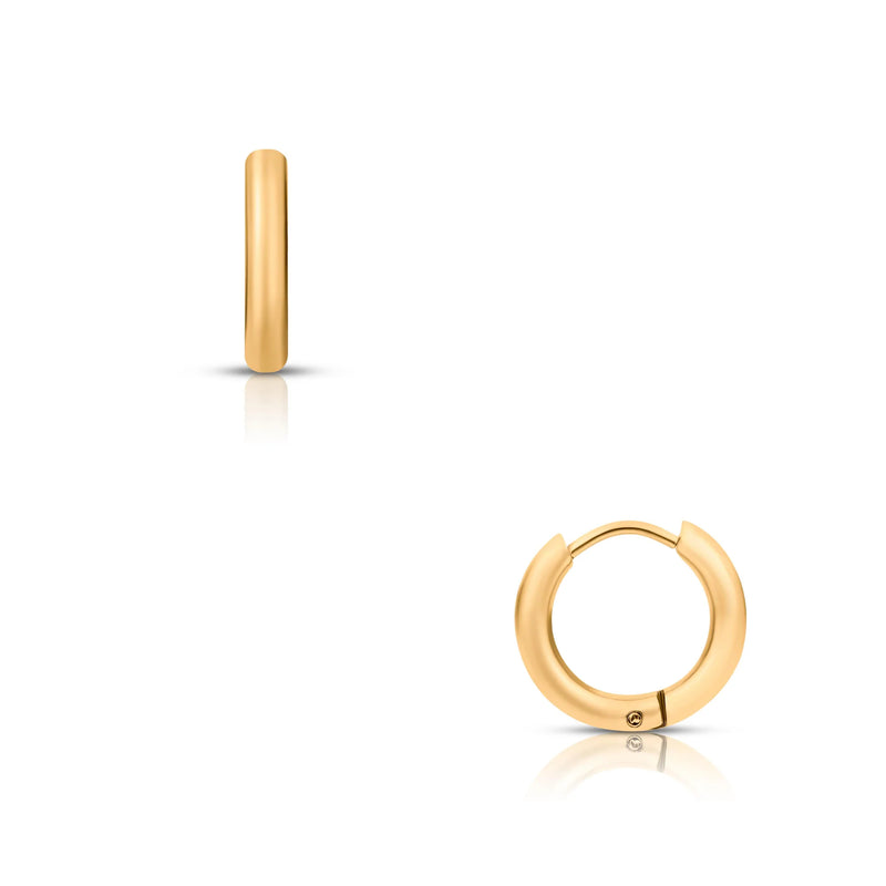 Light Goldenrod Erin Huggie Hoop Earring