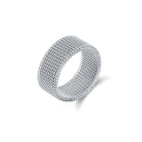 Light Gray Etta Mesh Ring Ring
