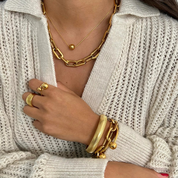 GAGE OVERSIZED LINK NECKLACE main image 1