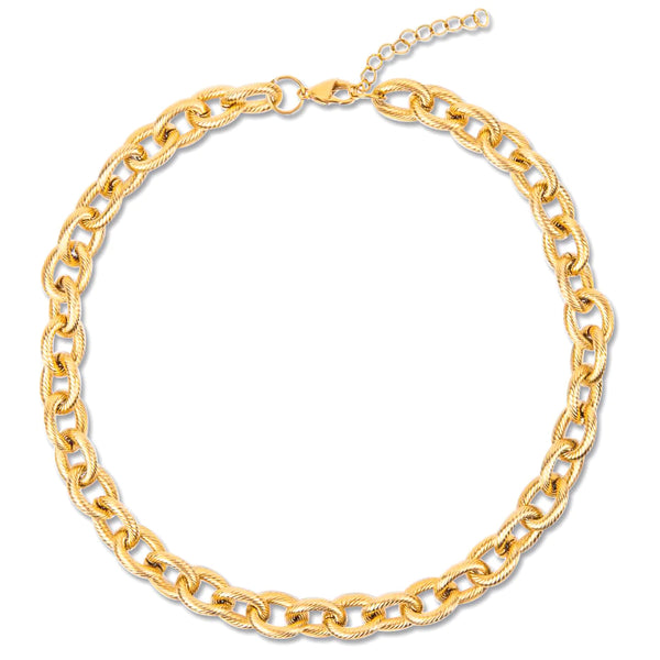Wheat Stevie Chunky Chain Link Necklace Necklace