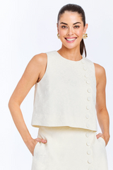 Antique White Etta Top Top