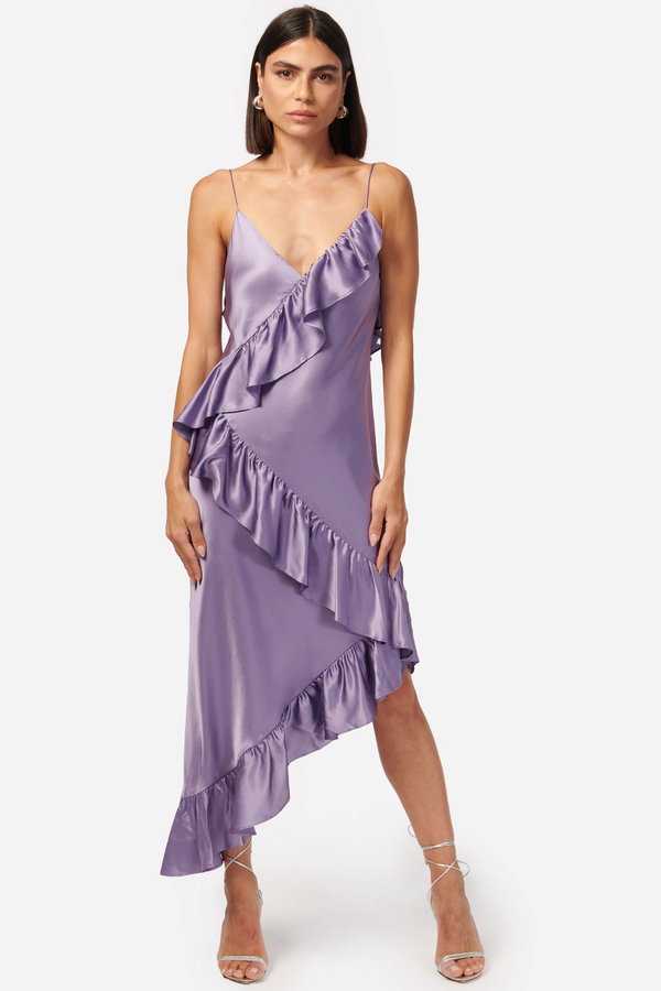 White Smoke Dua Dress Midi Dress
