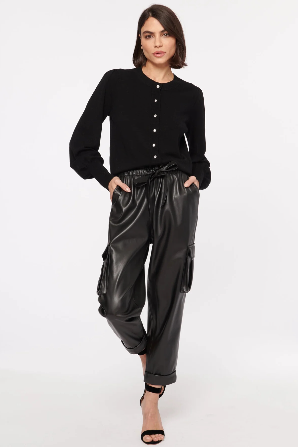 Addy Vegan Leather Pants Two Cumberland