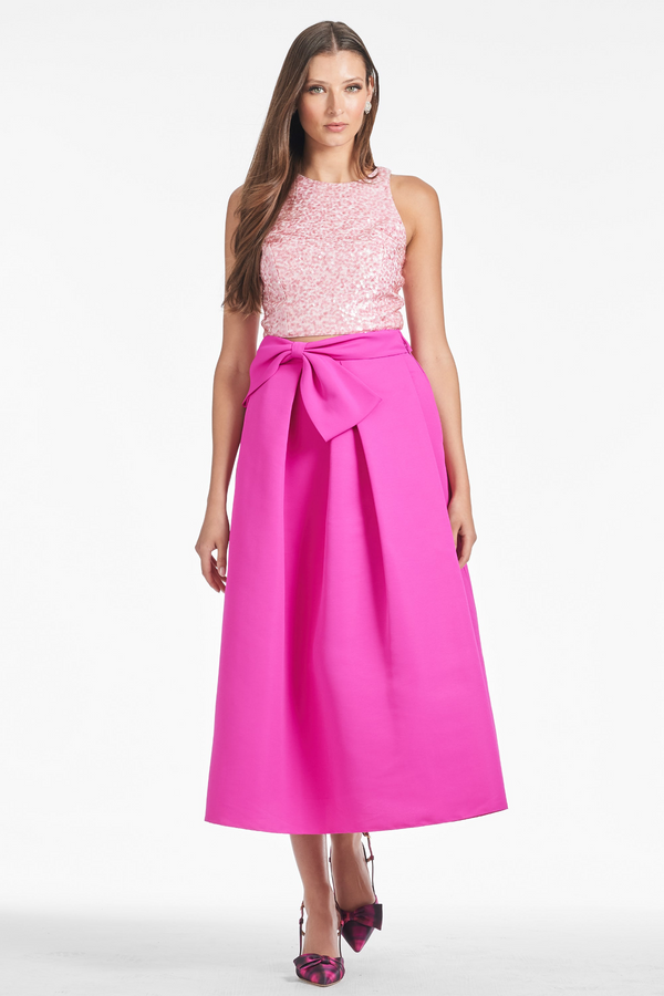 Pale Violet Red Whitley Skirt Midi Skirt