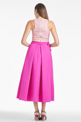 Pale Violet Red Whitley Skirt Midi Skirt