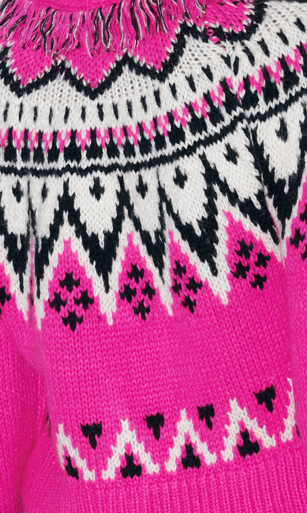 Violet Red Aubrie Bright Fairisle Knits Cardigan