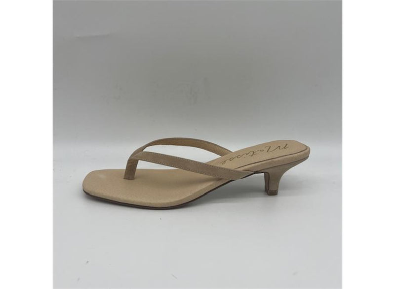 Dark Gray Foster | Natural Suede Kitten Heel