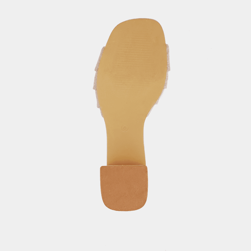 Dark Khaki Frances Heel | Natural heel